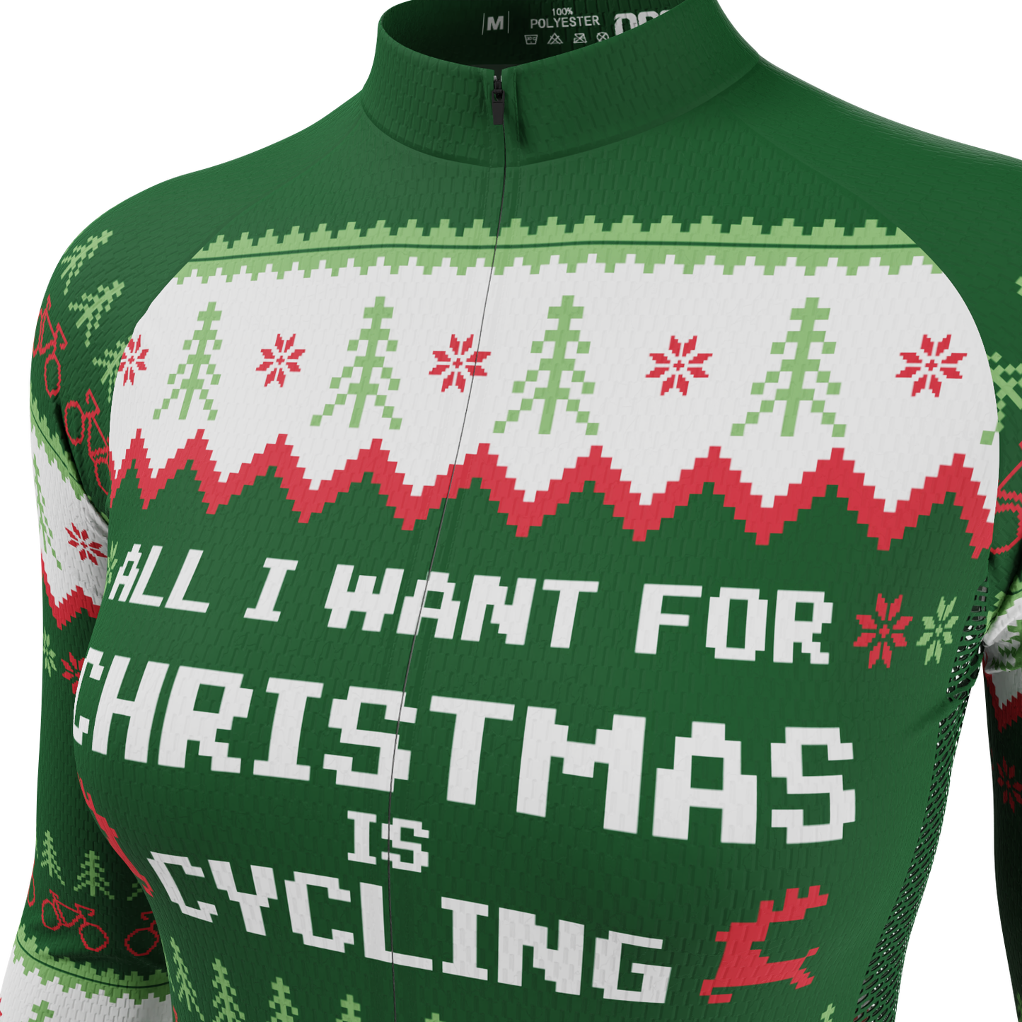 Women's All I Want For Christmas Long Sleeve Cycling Jersey