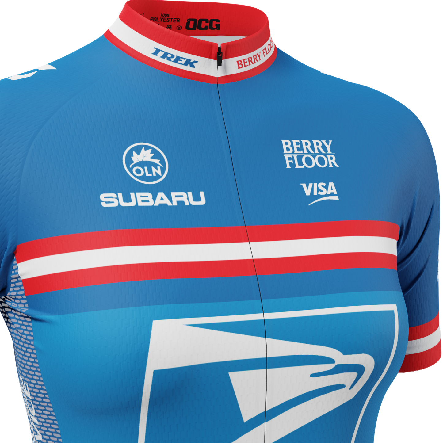 Women's Retro US Postal Short Sleeve Cycling Jersey