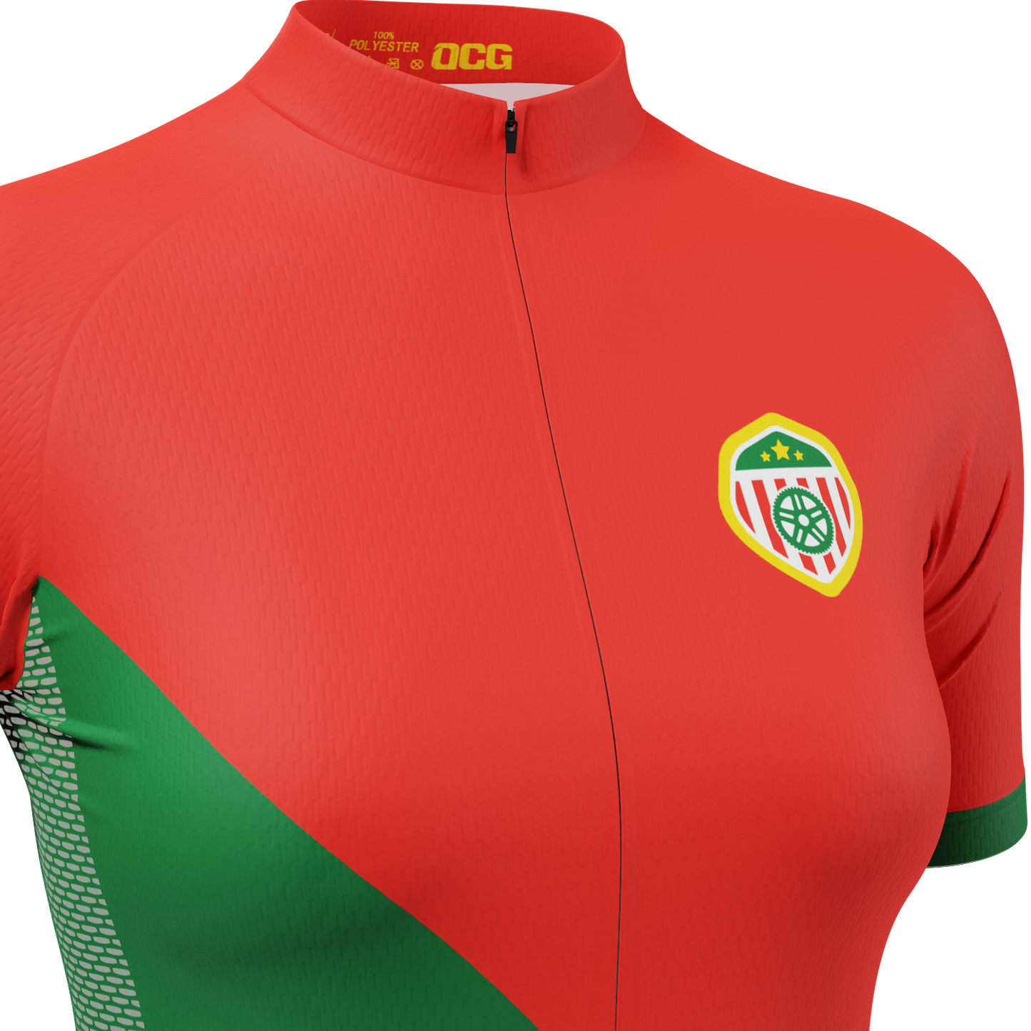 Women's Portugal Soccer Short Sleeve Cycling Jersey
