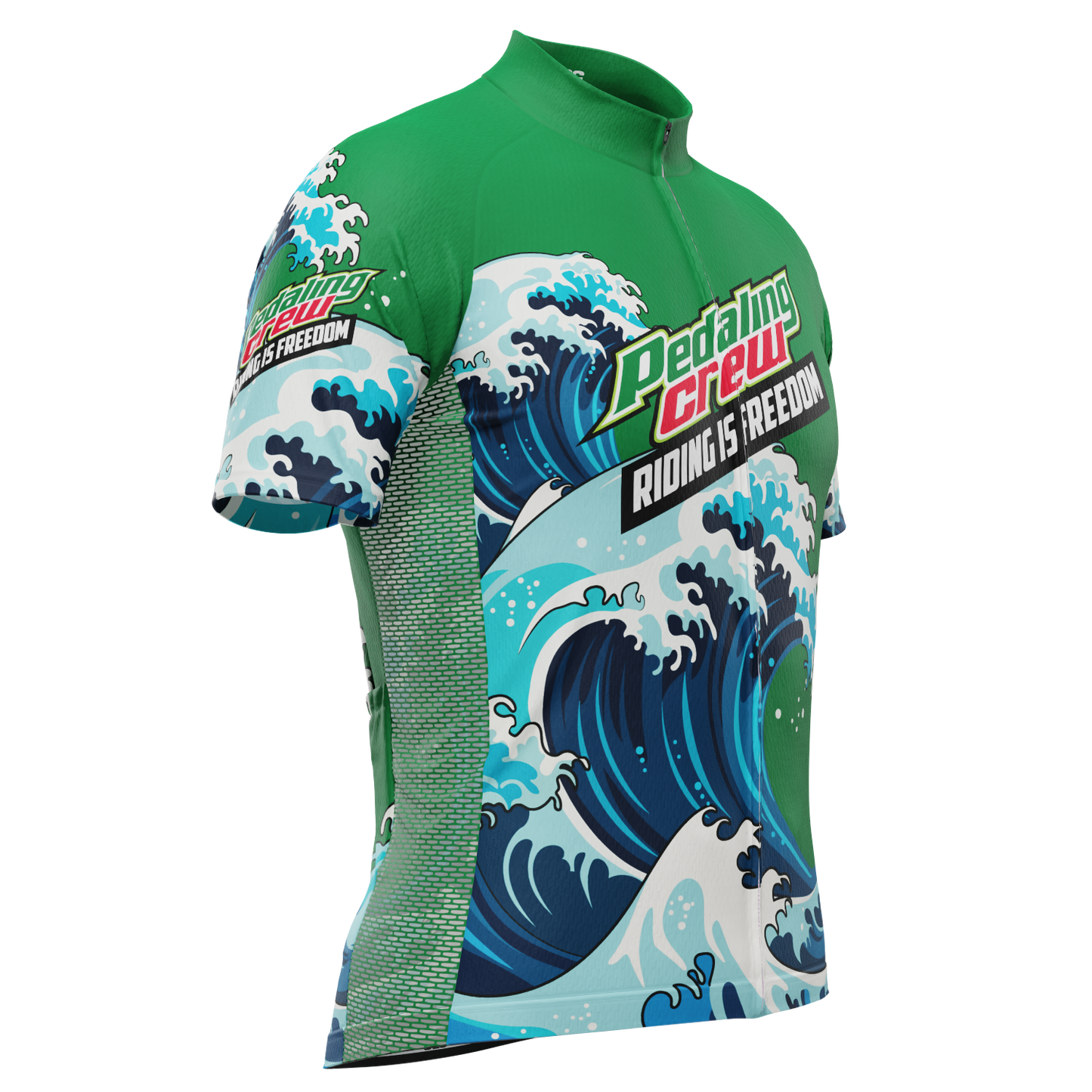 Men's Pedaling Crew - Riding Is Freedom Short Sleeve Cycling Jersey