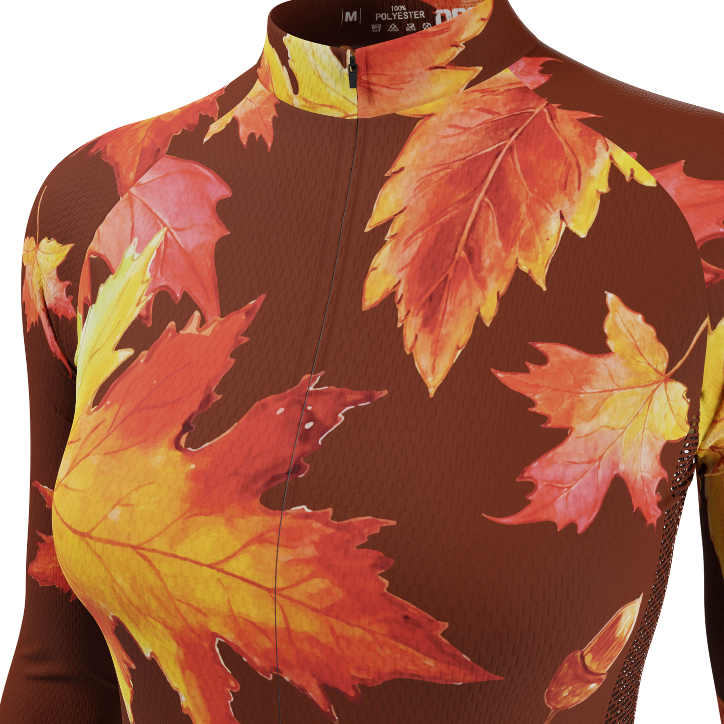 Women's Autumn Acorns Long Sleeve Cycling Jersey
