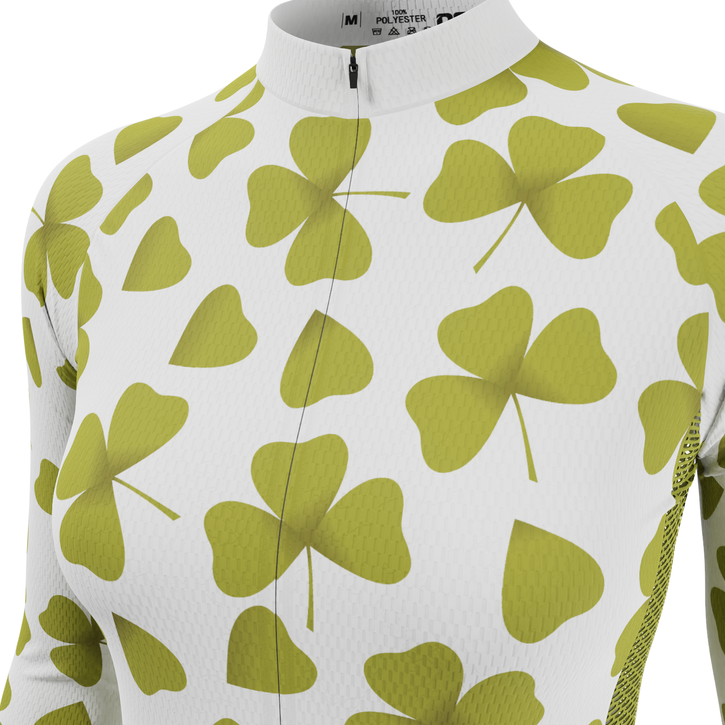 Women's Three Leaf Clover Long Sleeve Cycling Jersey