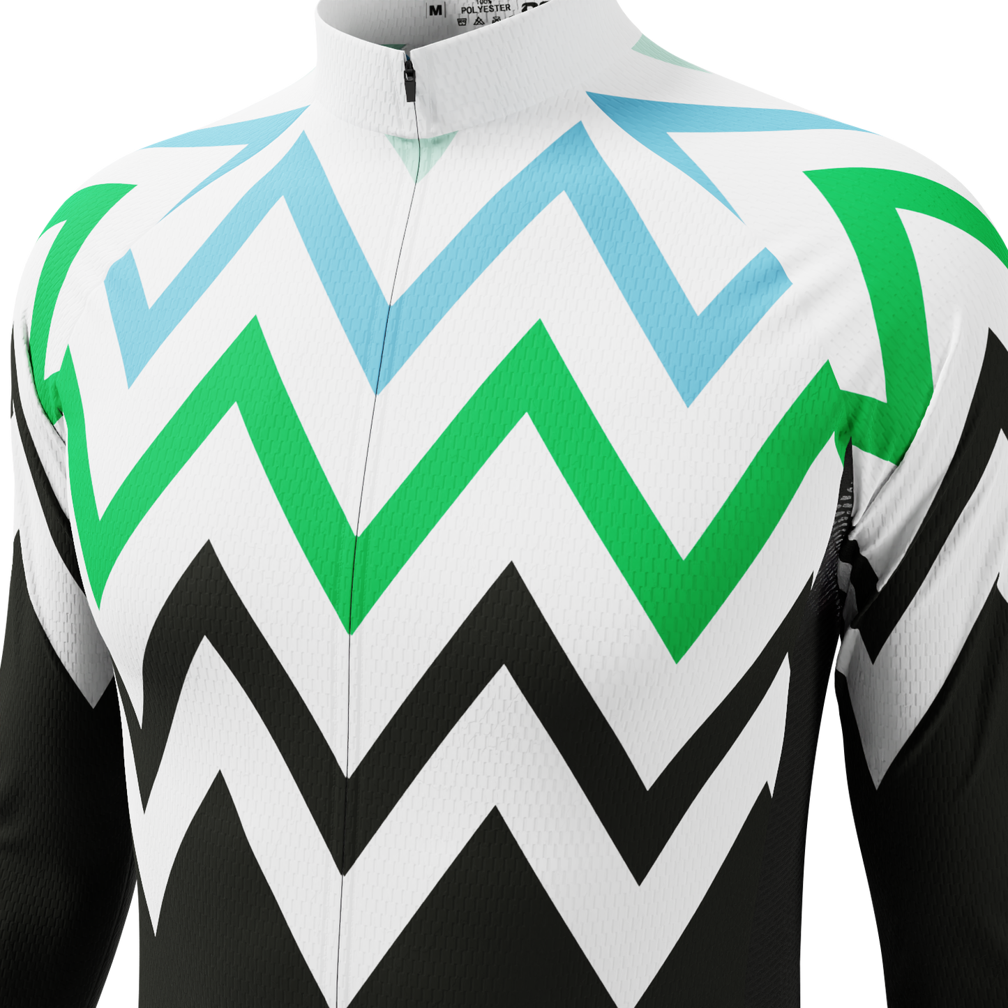 Men's ZigZag Mountain Long Sleeve Cycling Jersey