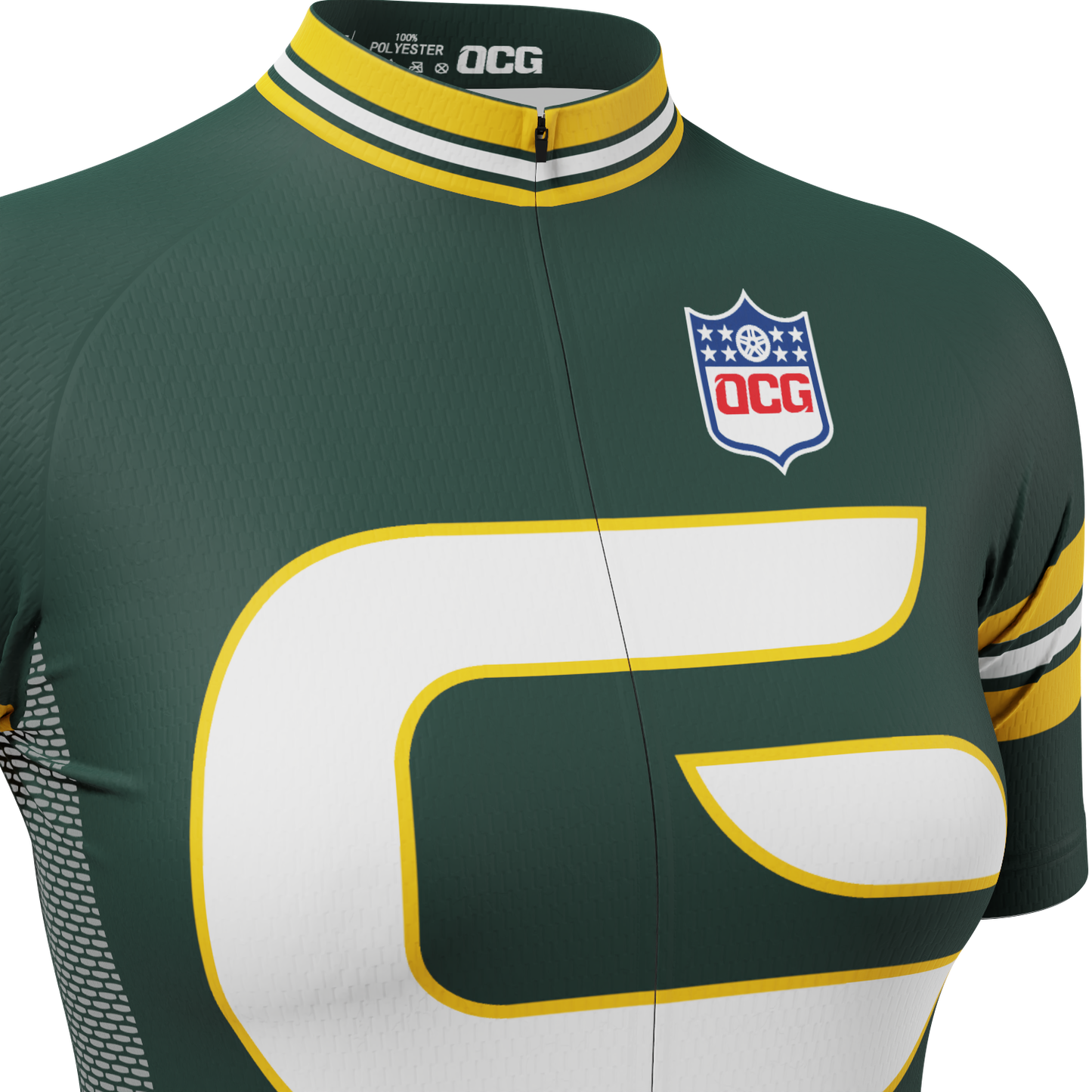 Women's Green Bay Football Short Sleeve Cycling Jersey
