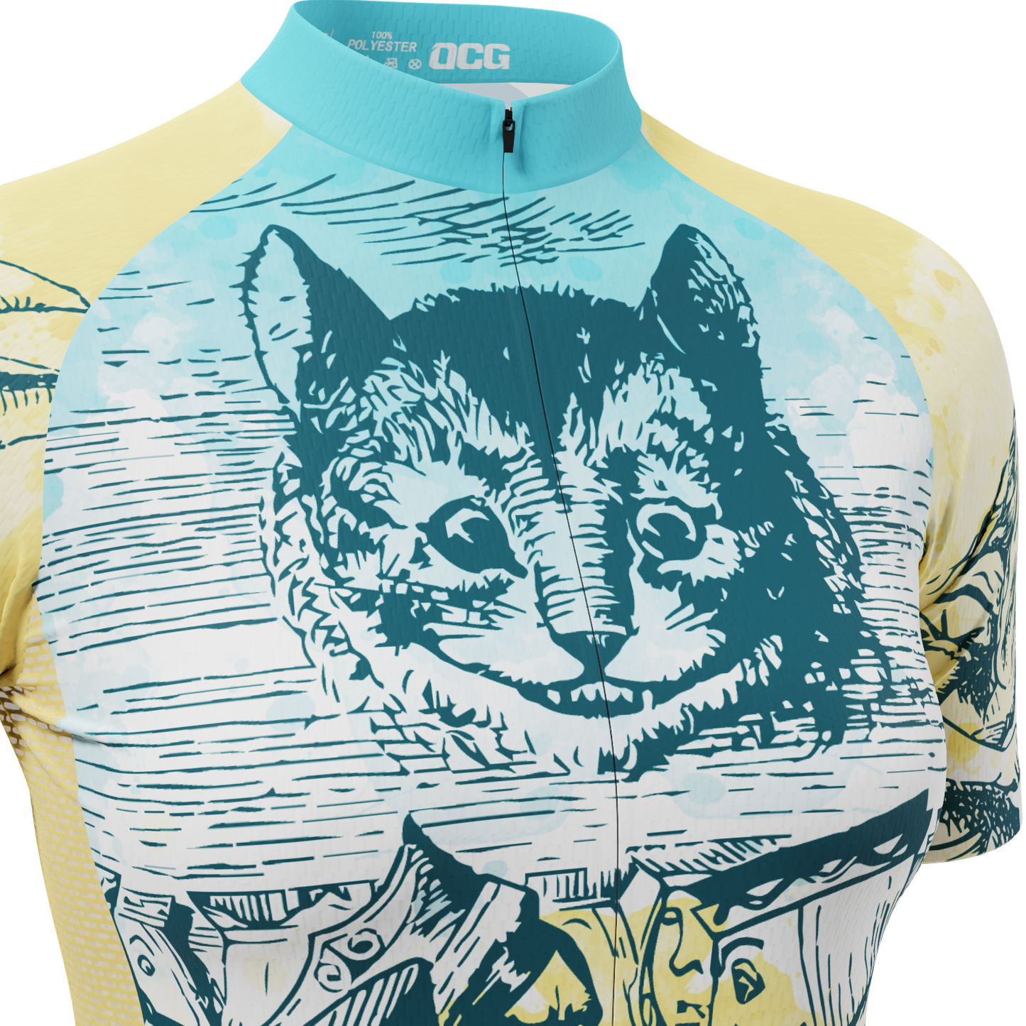 Women's Alice In Wonderland Short Sleeve Cycling Jersey