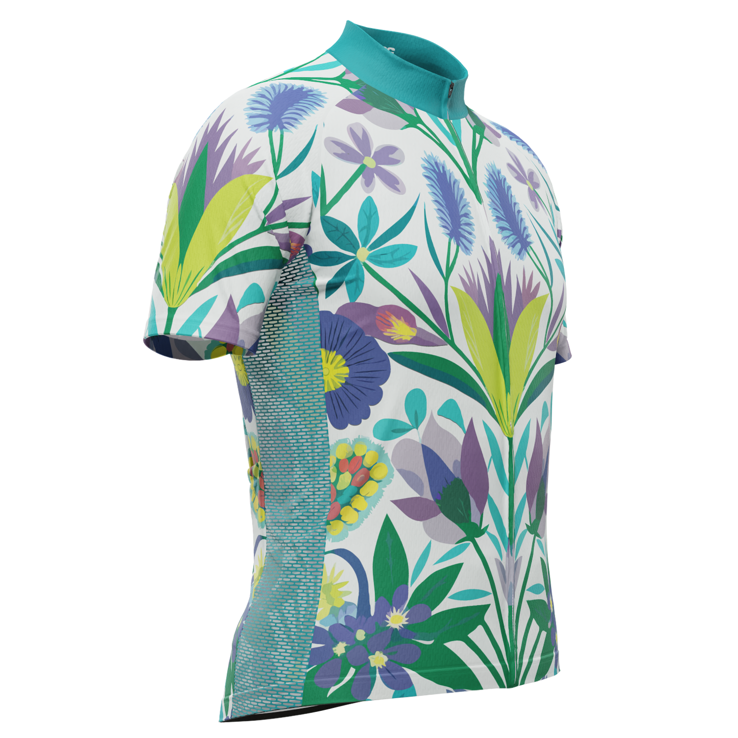 Men's Flowers From Down Under Short Sleeve Cycling Jersey