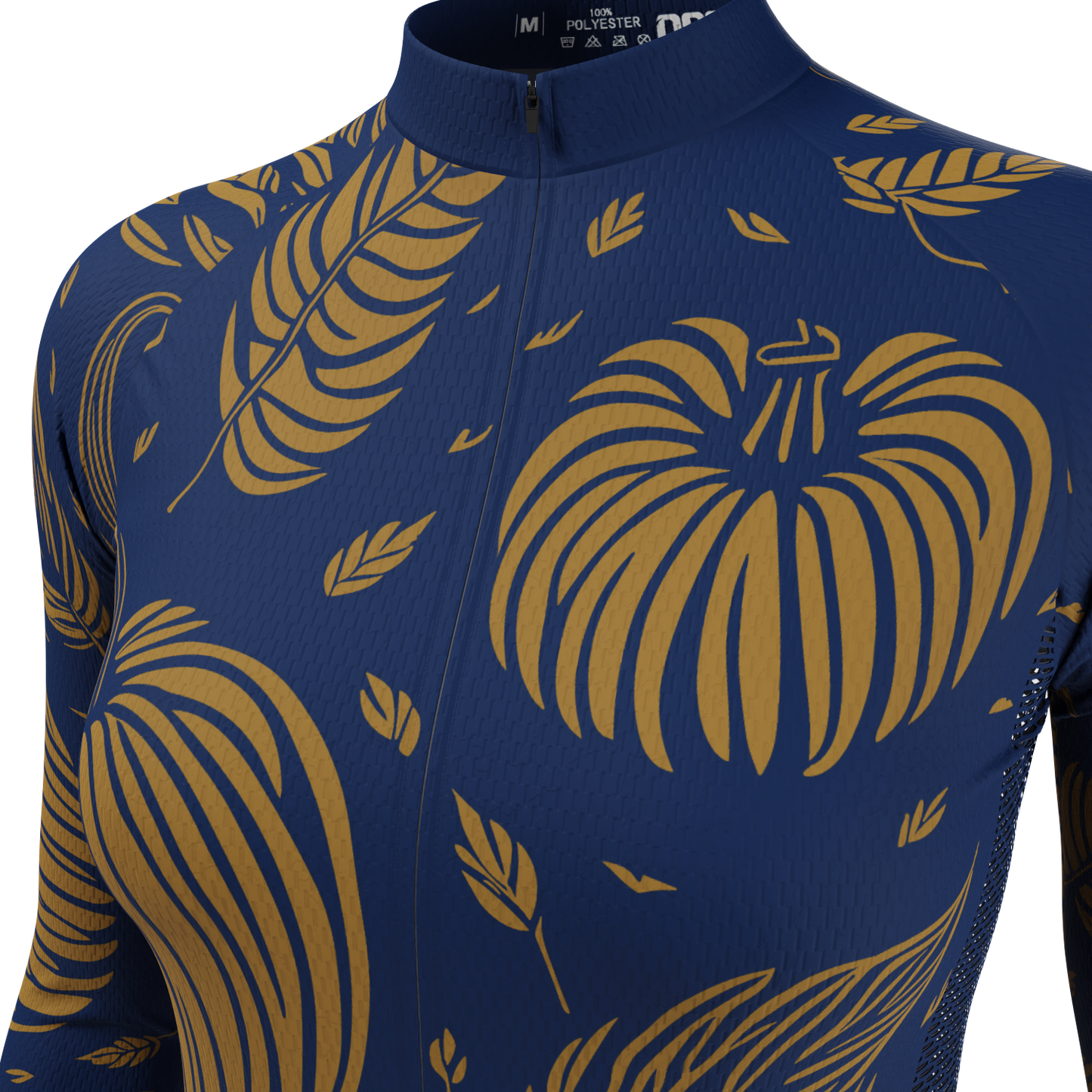 Women's Fall Pumpkins Long Sleeve Cycling Jersey