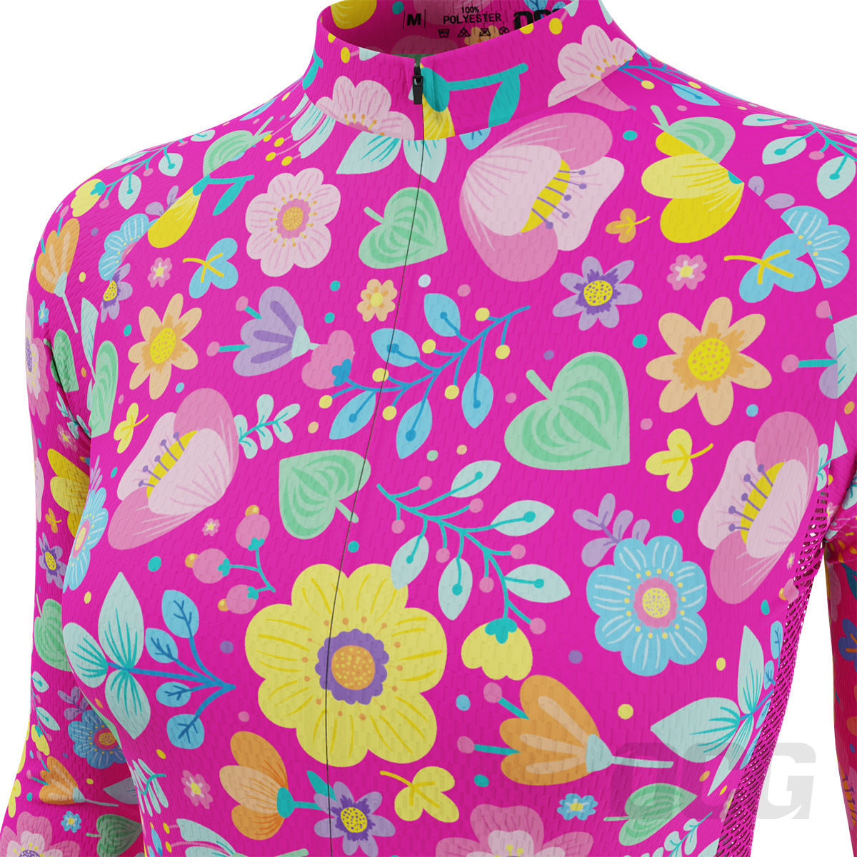 Women's Bouquet Floral Long Sleeve Cycling Jersey