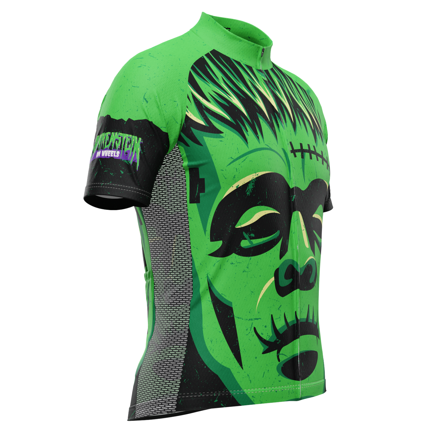 Men's Frankenstein On Wheels Short Sleeve Cycling Jersey