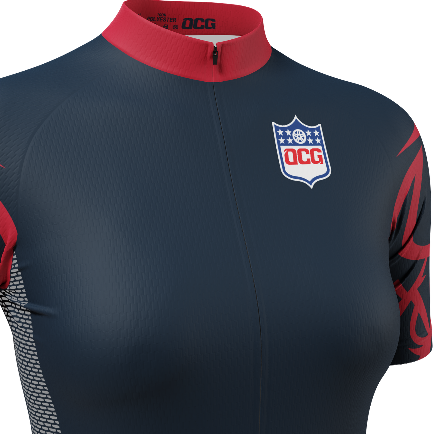 Women's Houston Football Short Sleeve Cycling Jersey