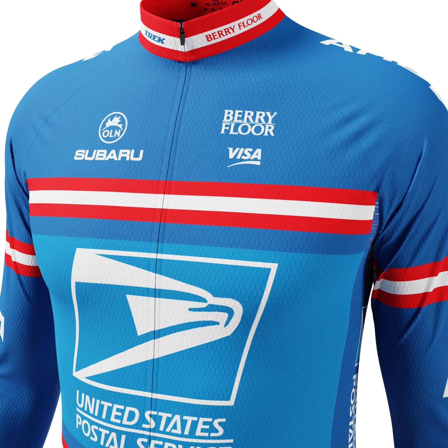 Men's Retro US Postal Long Sleeve Cycling Jersey