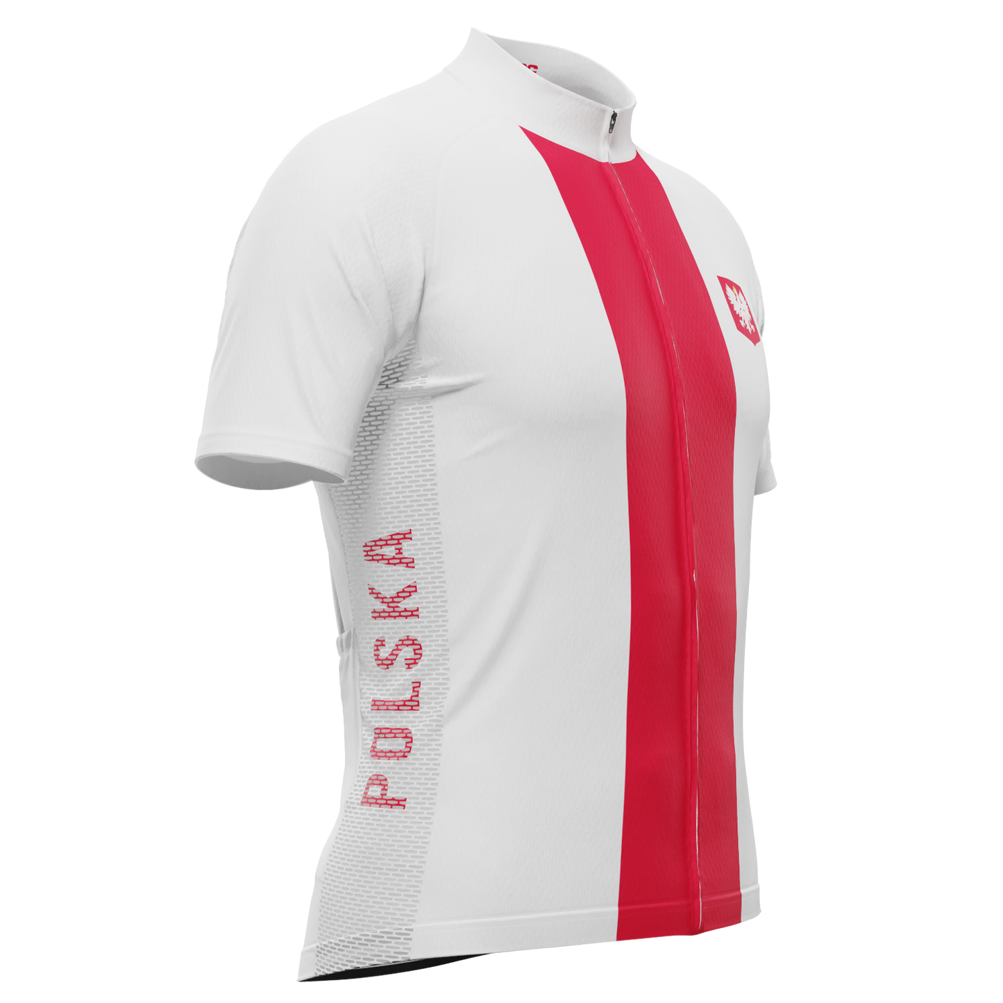 Men's Poland Polska National Flag Short Sleeve Cycling Jersey