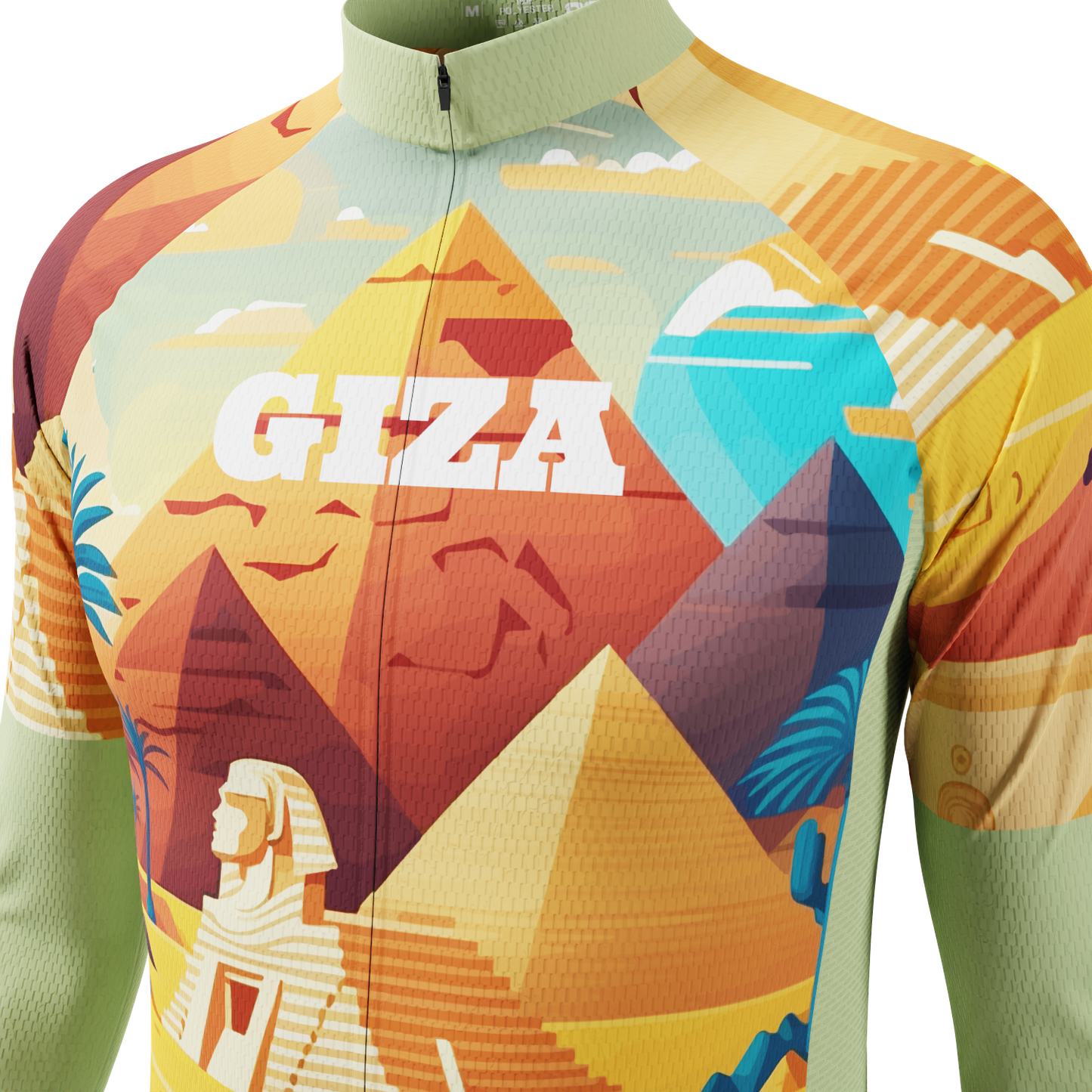 Men's Around The World - Giza Long Sleeve Cycling Jersey