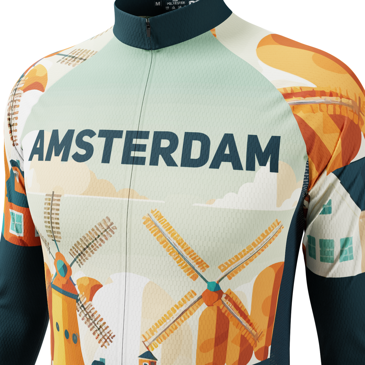 Men's Around The World - Amsterdam Long Sleeve Cycling Jersey