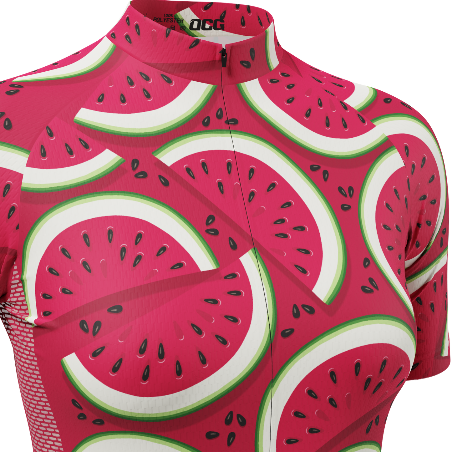Women's Full Watermelon Fruity Short Sleeve Cycling Jersey