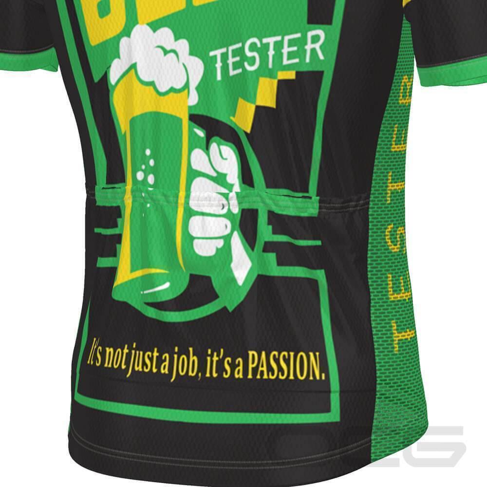 Men's Certified Beer Tester Short Sleeve Cycling Jersey