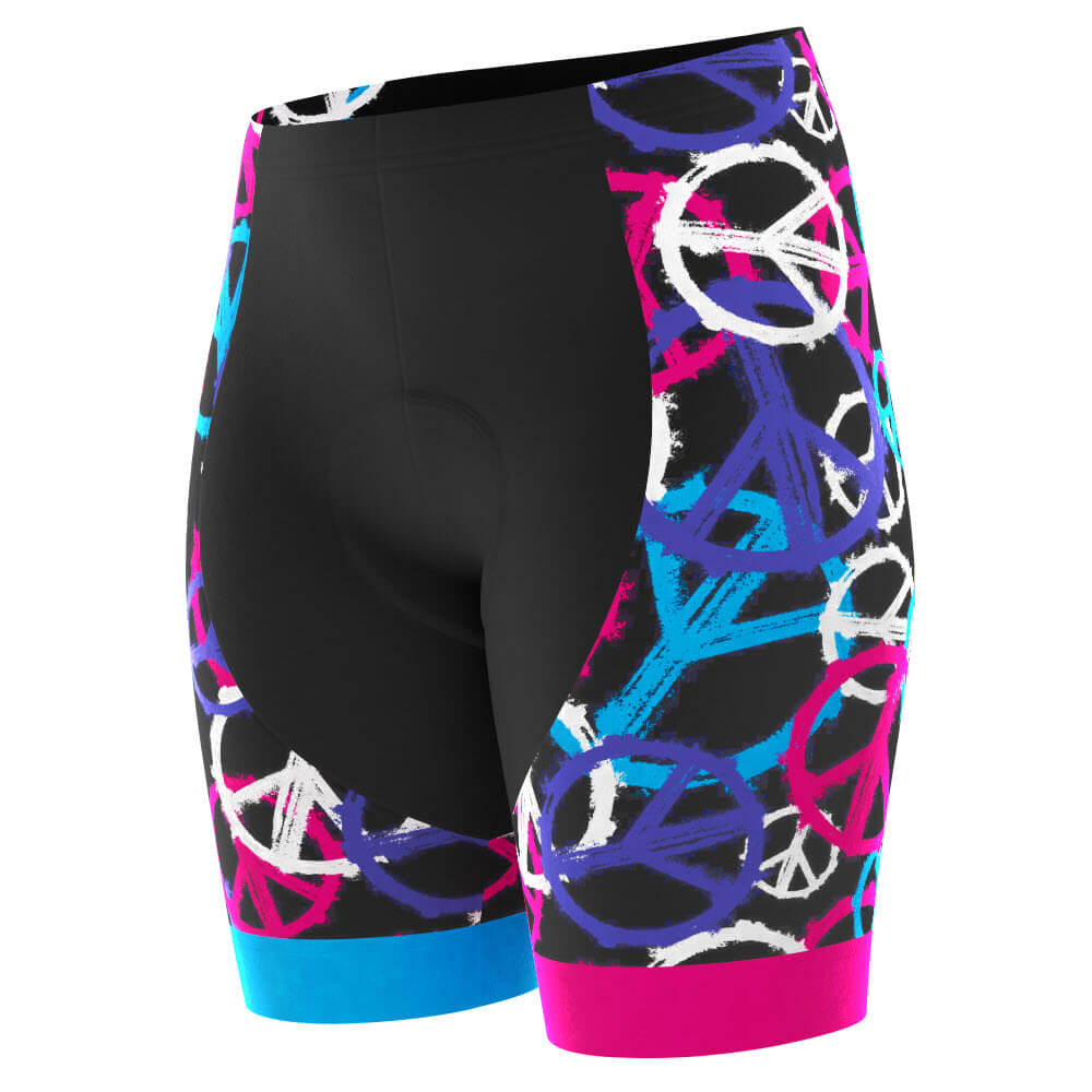 Women's Peace and Love Gel Padded Cycling Shorts