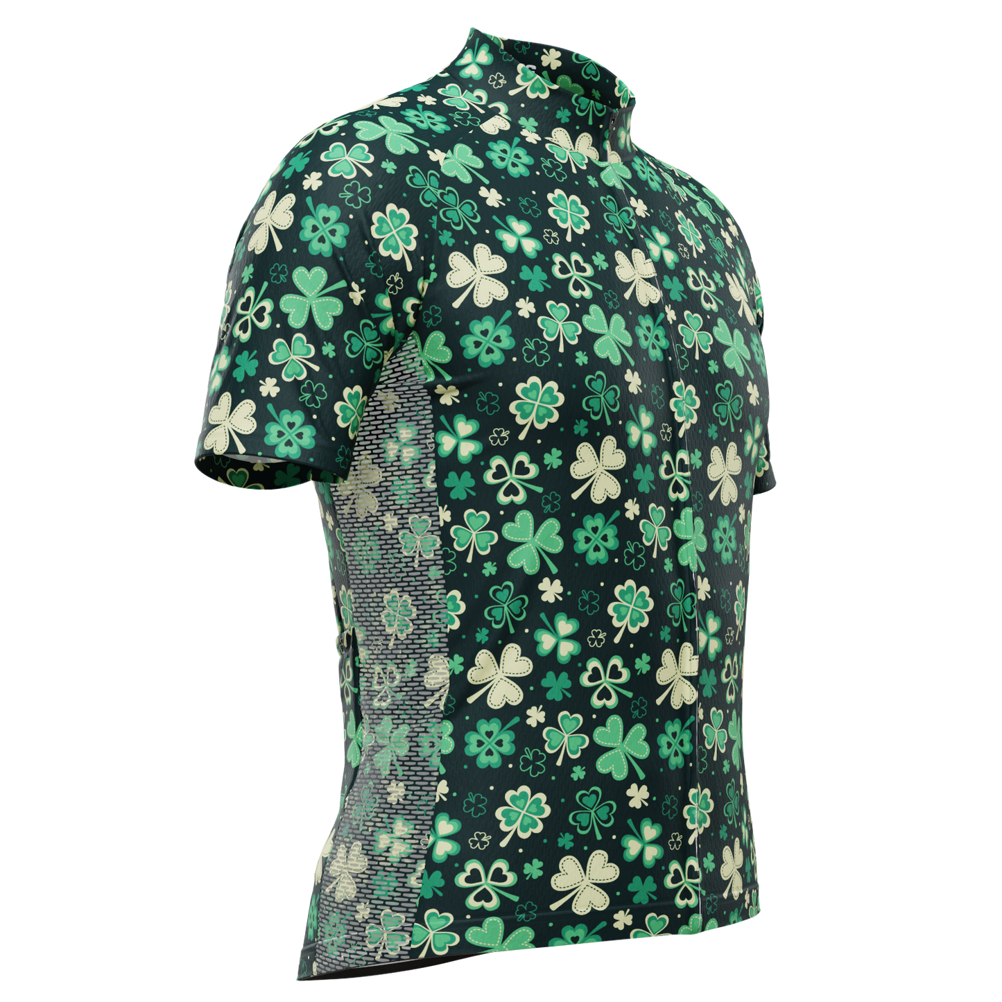 Men's Shamrocks & Clovers Short Sleeve Cycling Jersey