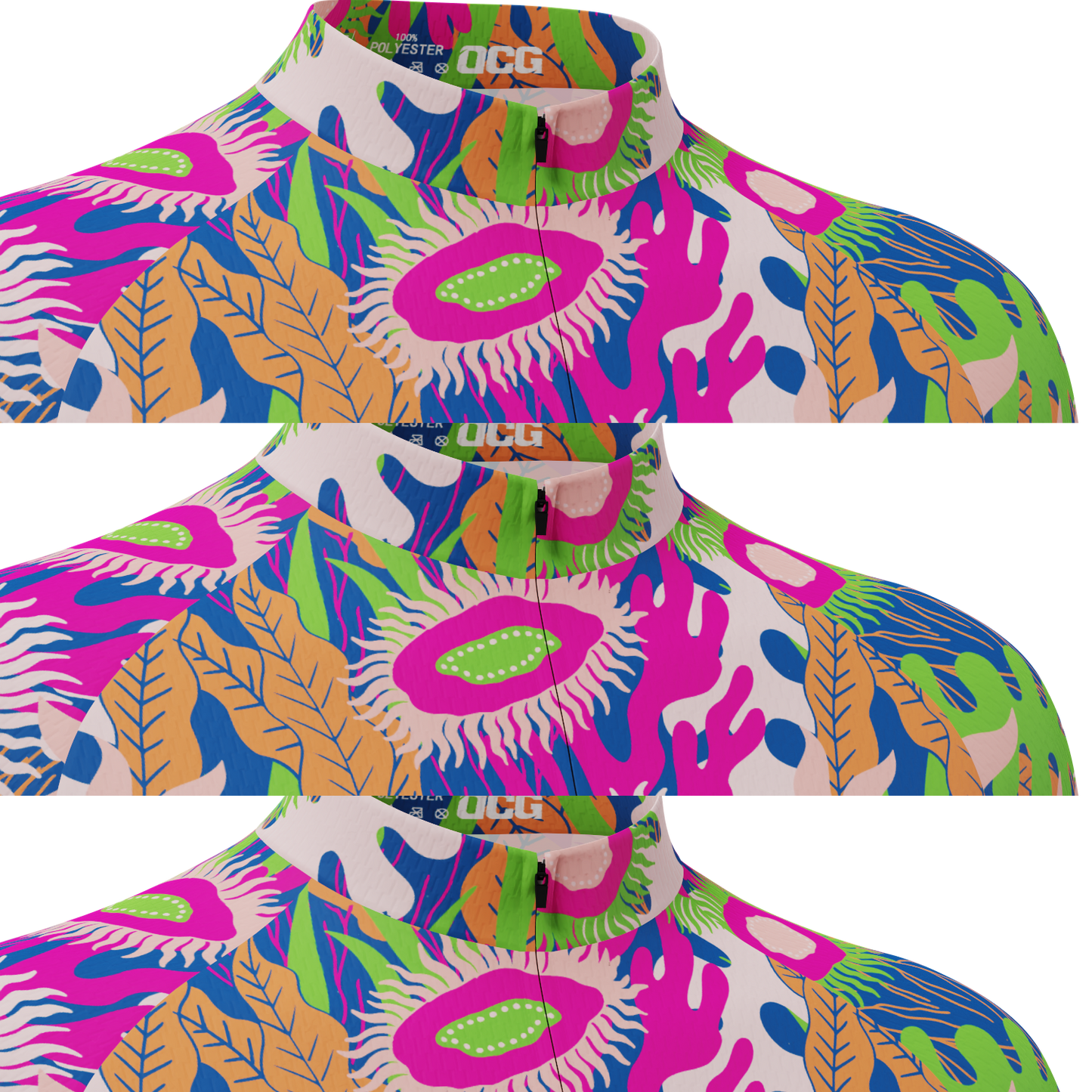 Women's Aquatic Plantlife Short Sleeve Cycling Jersey