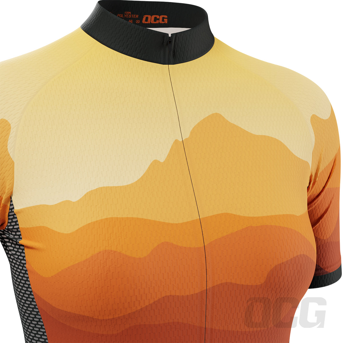 Women's Ride Free Sunset Short Sleeve Cycling Jersey
