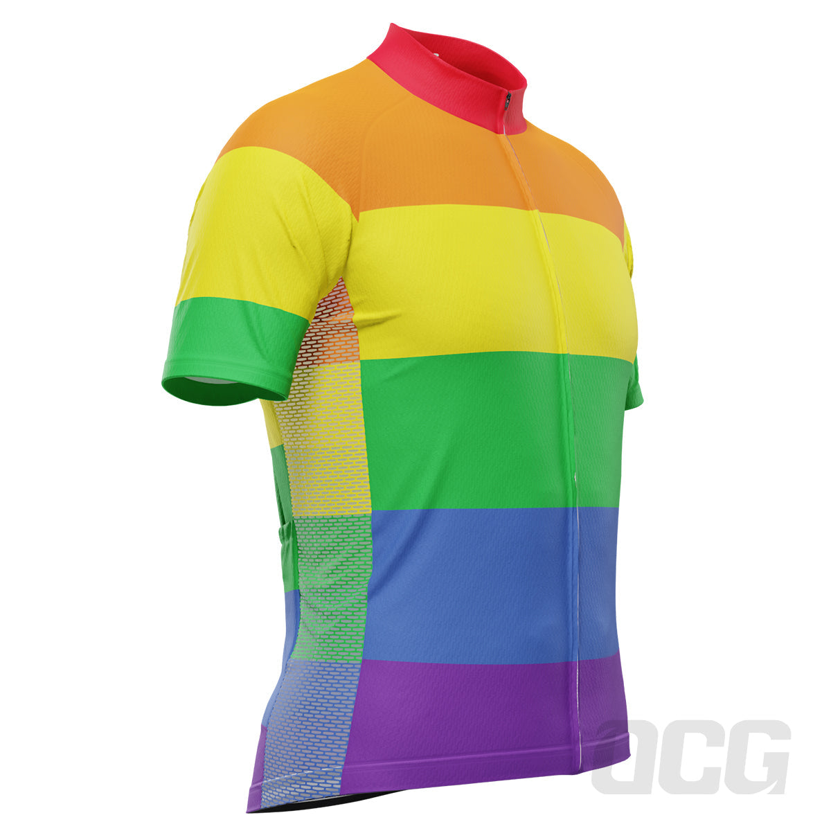 Men's LGBT Classic Gay Pride Short Sleeve Cycling Jersey