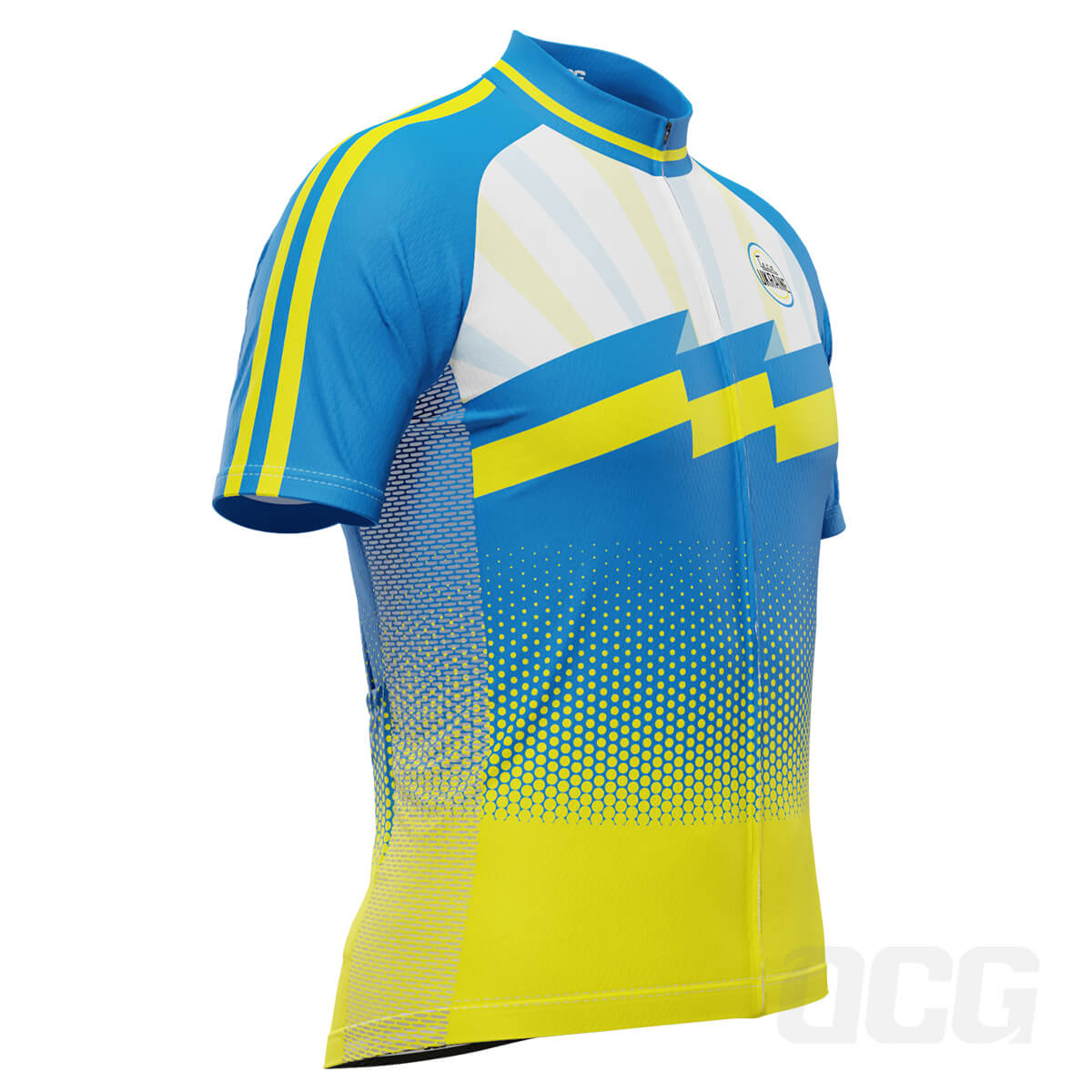 Men's World Countries Team Ukraine Icon Short Sleeve Cycling Jersey
