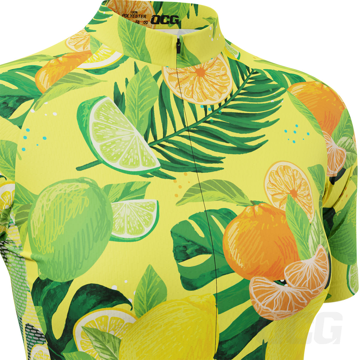 Women's Citrus Explosion Short Sleeve Cycling Jersey