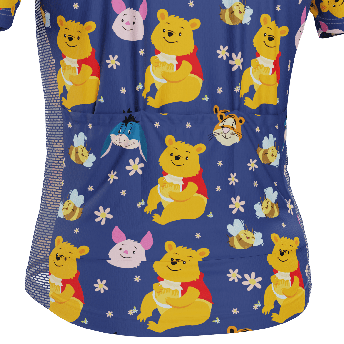 Men's Winnie The Pooh & Bees Short Sleeve Cycling Jersey