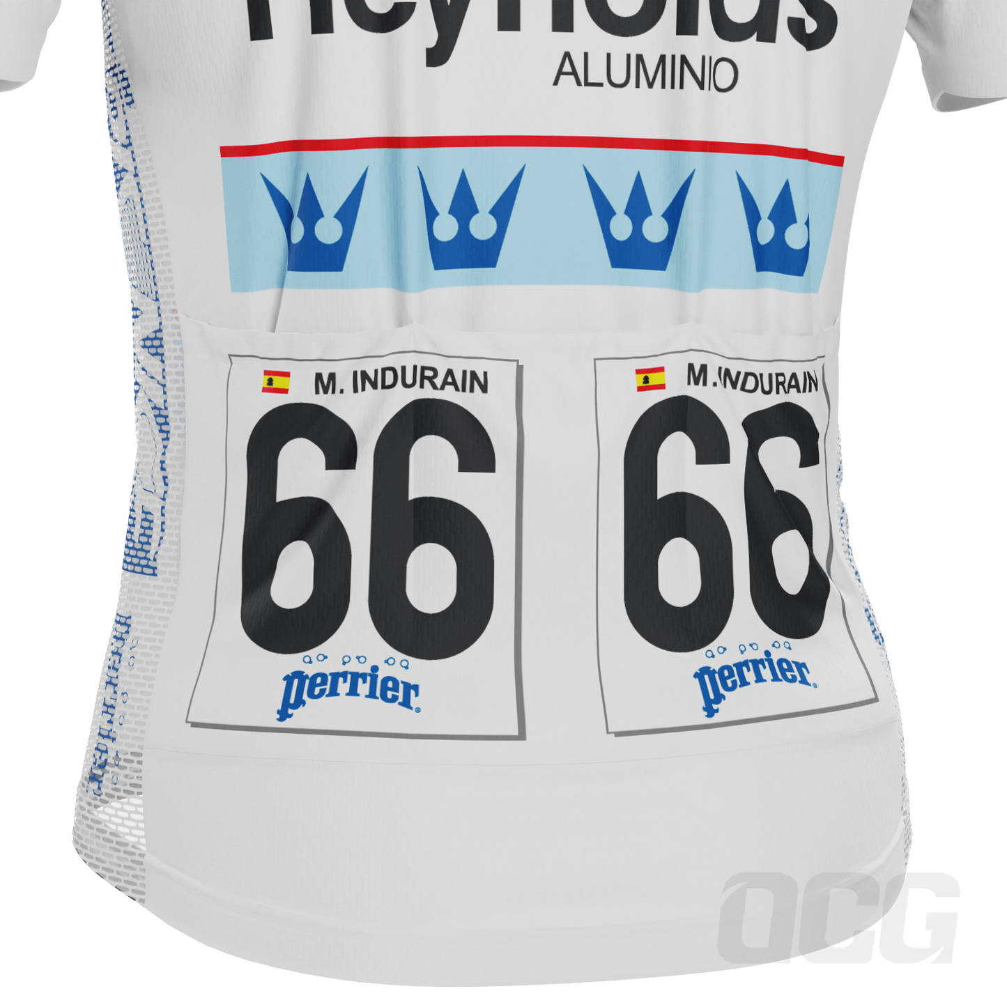 Men's Retro 1989 Miguel Indurain Paris Nice Leaders Short Sleeve Cycling Jersey