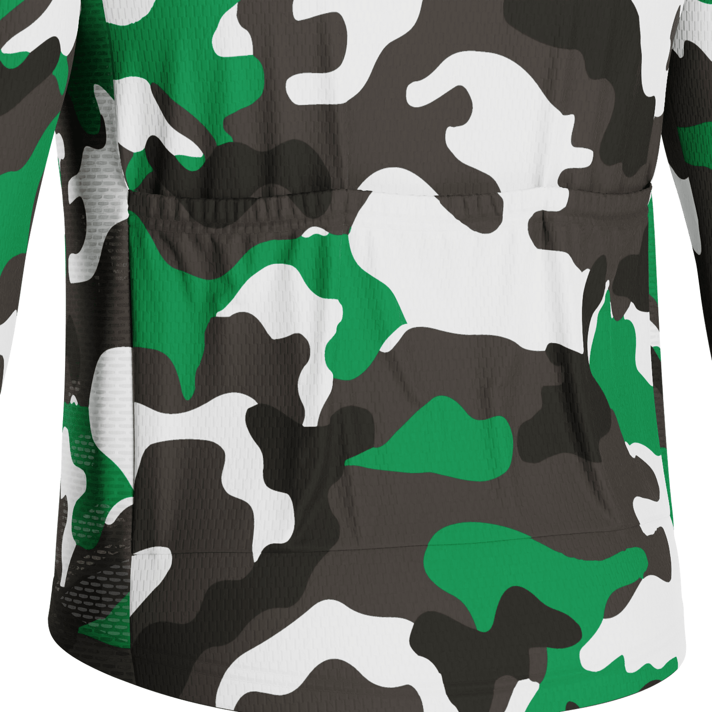 Men's Camouflage Winter Forest Long Sleeve Cycling Jersey