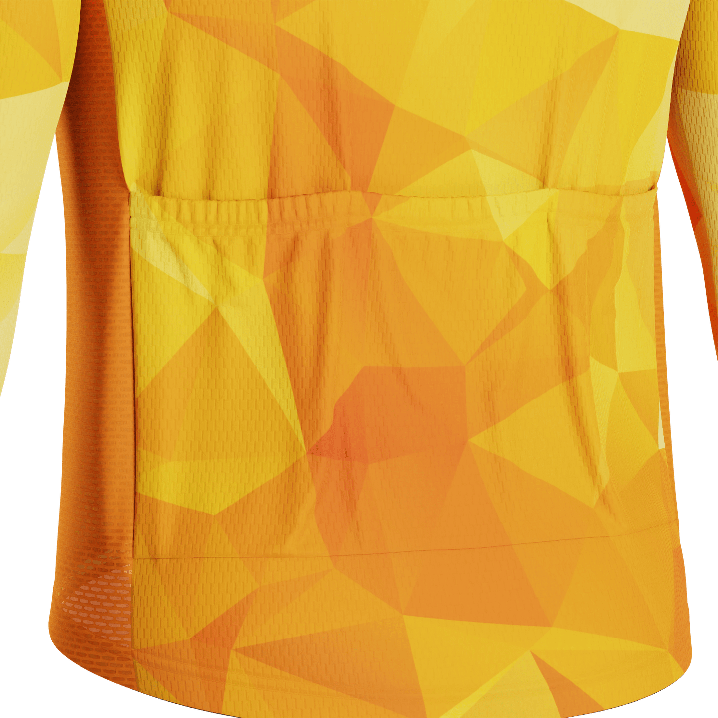 Men's High Viz Polygon Long Sleeve Cycling Jersey