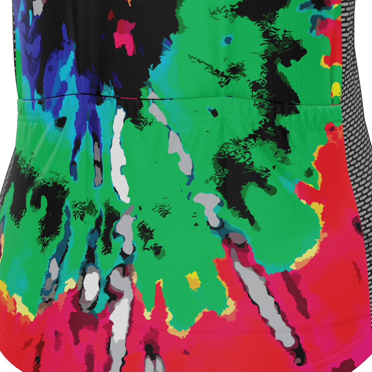 Women's Color Burn Tie Dye Short Sleeve Cycling Jersey