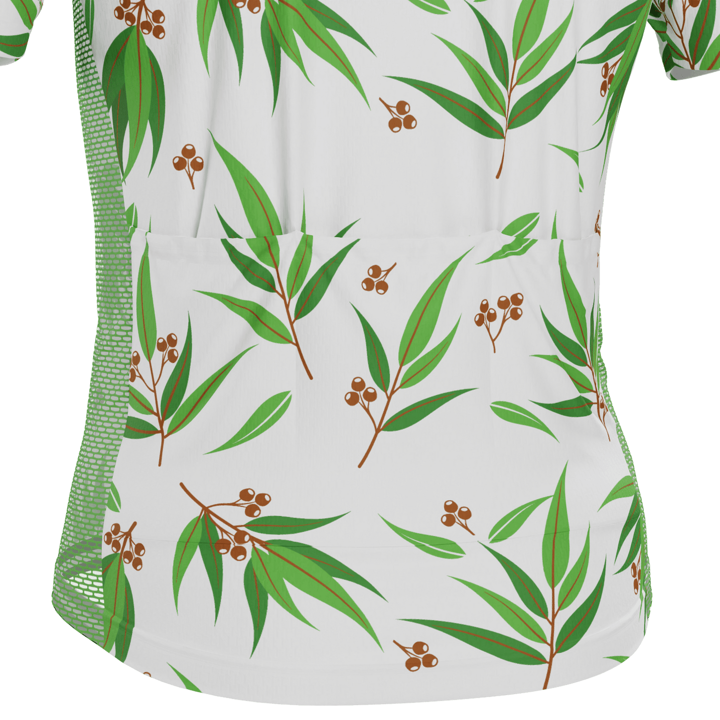 Men's Australian Eucalyptus Leaf Short Sleeve Cycling Jersey