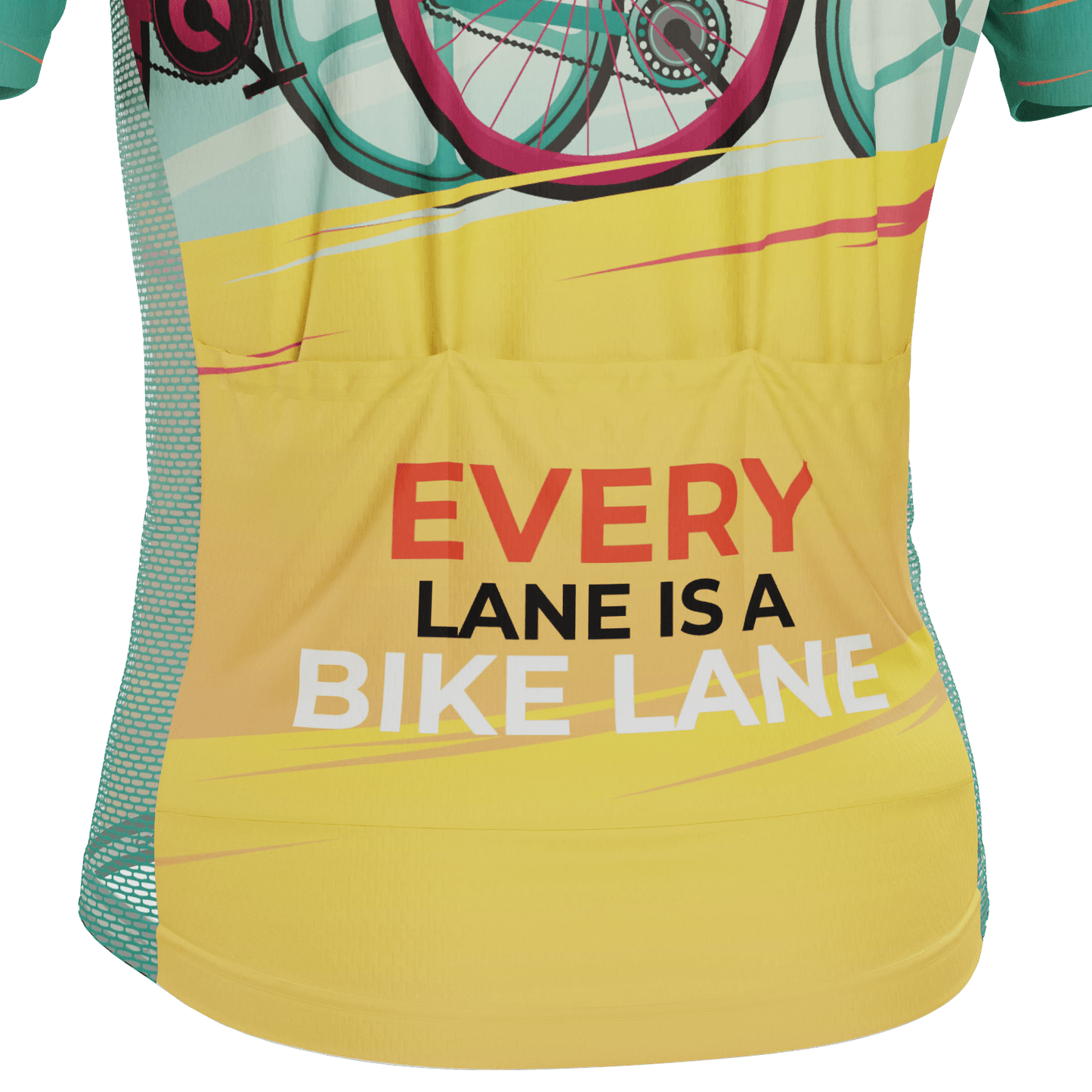 Men's Every Lane Is A Bike Lane Short Sleeve Cycling Jersey