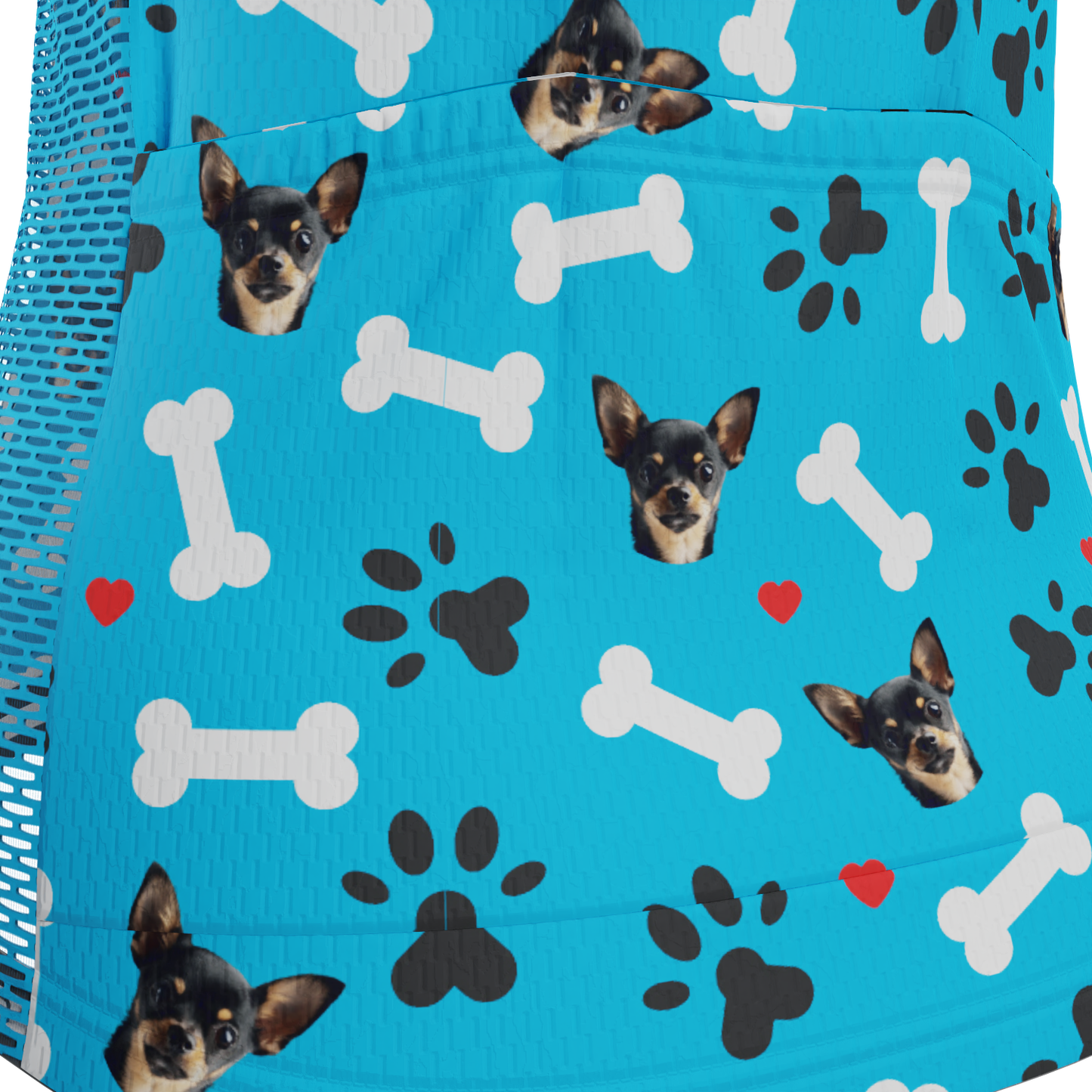 Women's Custom Pet Bones Design Personalized Long Sleeve Cycling Jersey