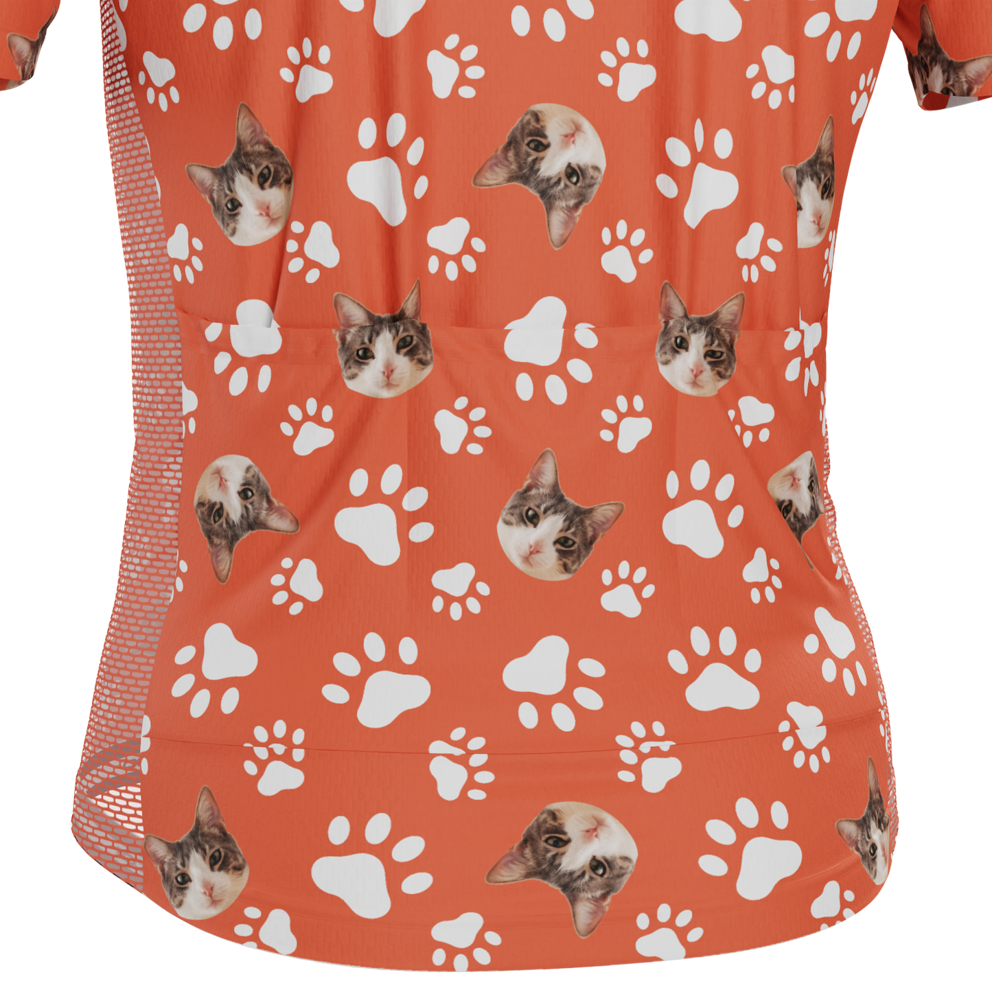 Men's Custom Pet Paws Design Personalized Short-Sleeve Cycling Jersey
