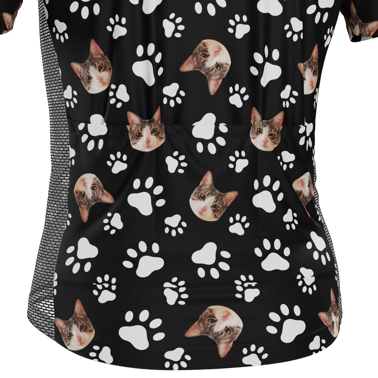 Men's Custom Pet Paws Design Personalized Short-Sleeve Cycling Jersey