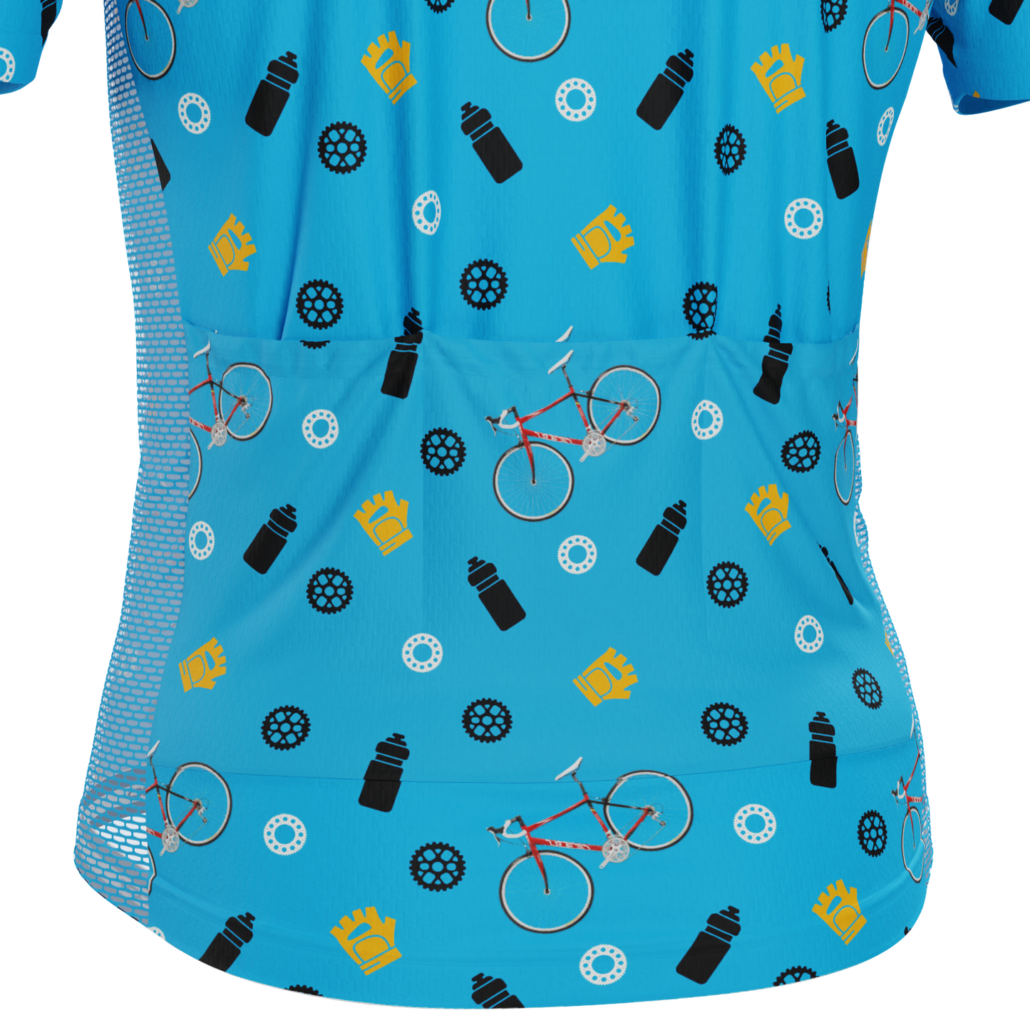 Men's Custom Bike & Gears Design Personalized Short Sleeve Cycling Jersey