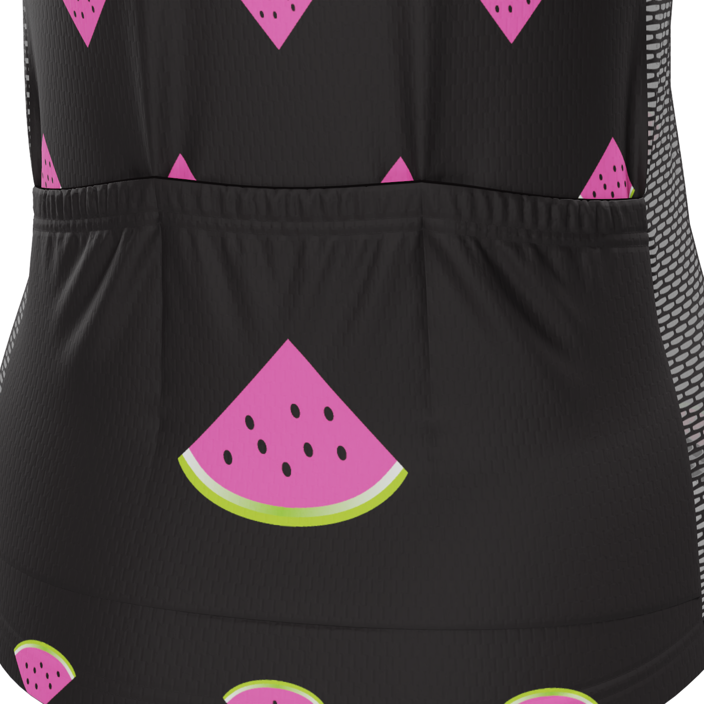 Women's Watermelon Black Short Sleeve Cycling Jersey