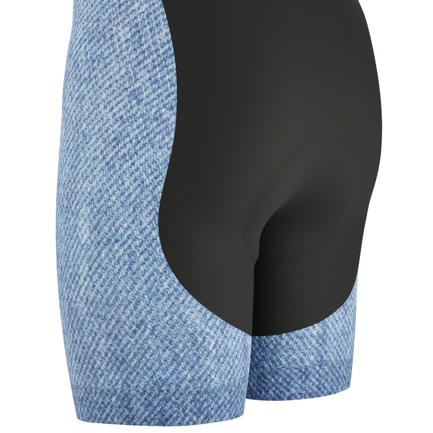 Men's Denim Gel Padded Cycling Bib