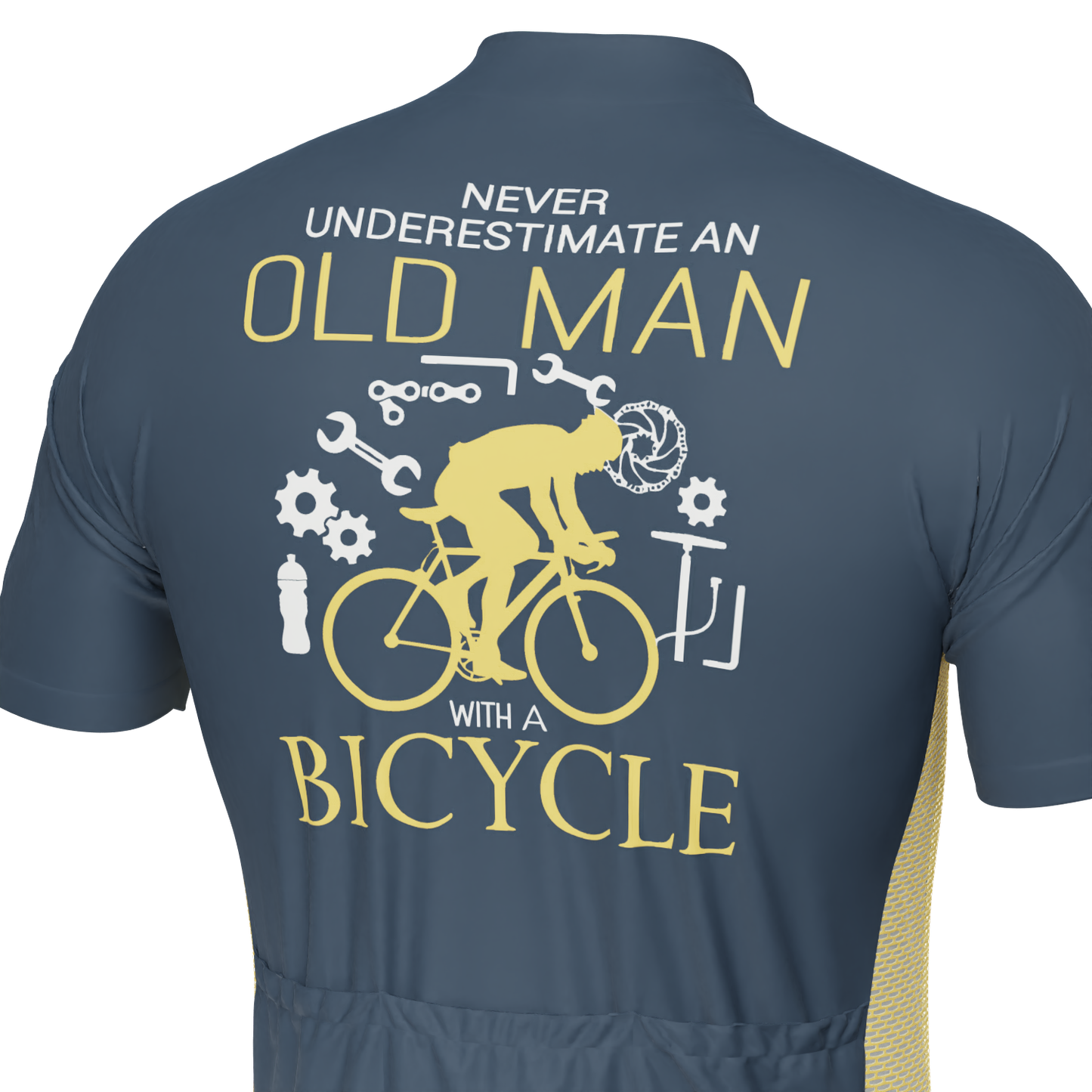 Men's Never Underestimate an Old Man 2 Piece Cycling Kit