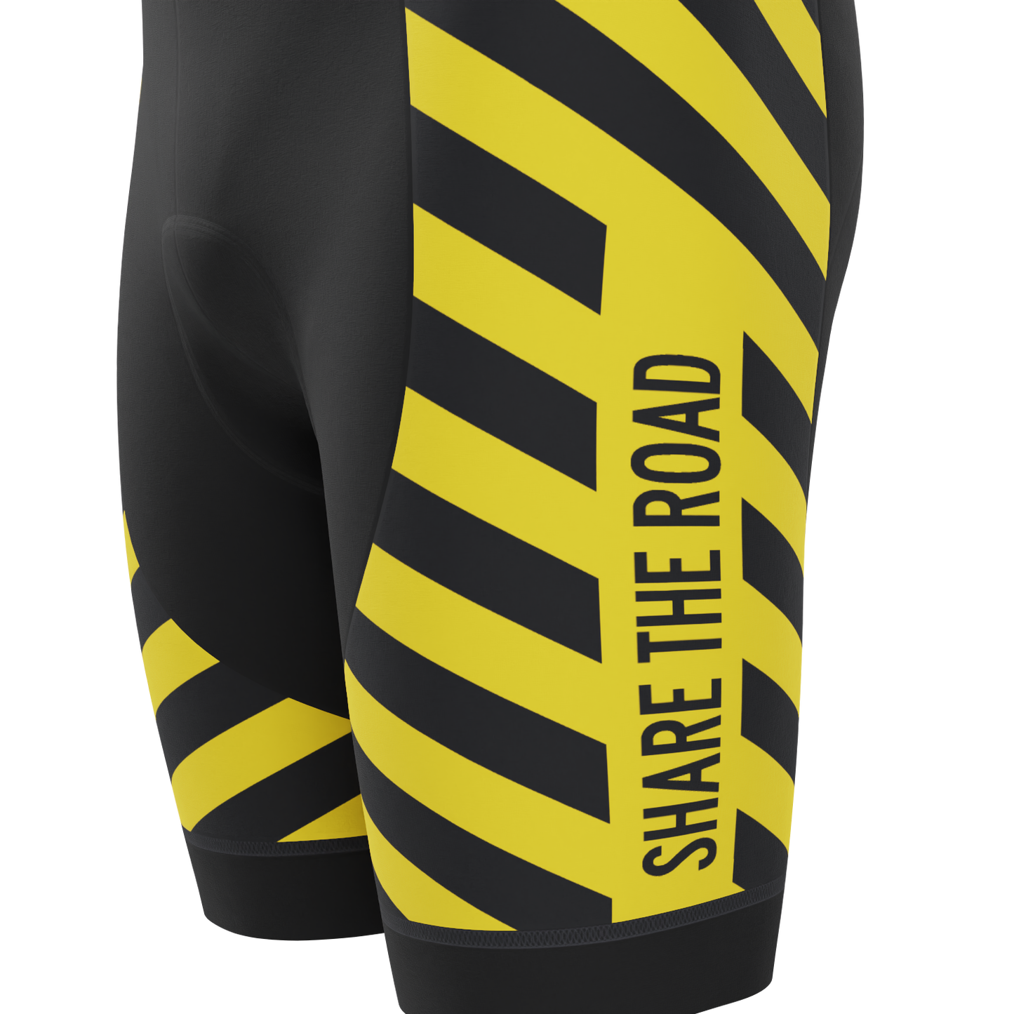 Men's Caution Share The Road Gel Padded Cycling Shorts