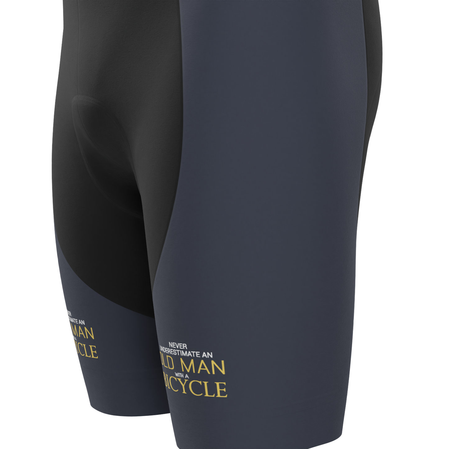 Men's Never Underestimate an Old Man Gel Padded Cycling Shorts