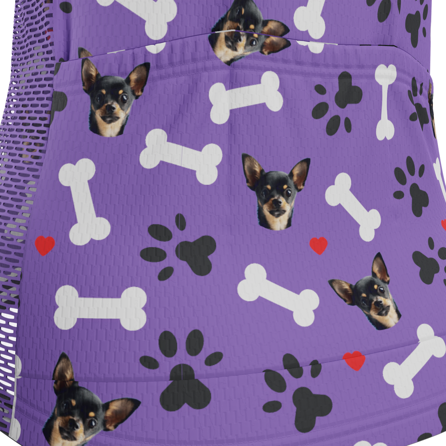 Women's Custom Pet Bones Design Personalized Long Sleeve Cycling Jersey