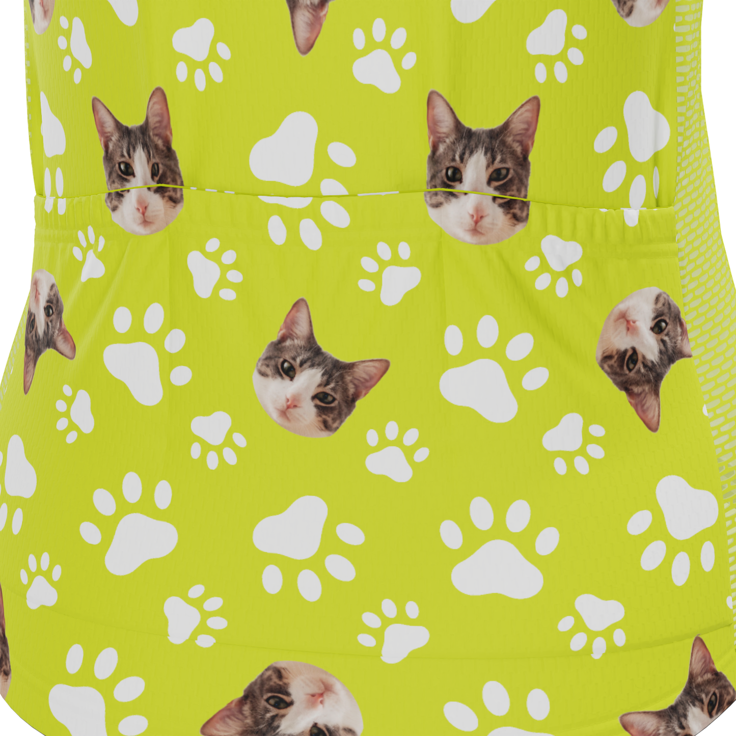 Women's Custom Pet Paws Design Personalized Short Sleeve Cycling Jersey