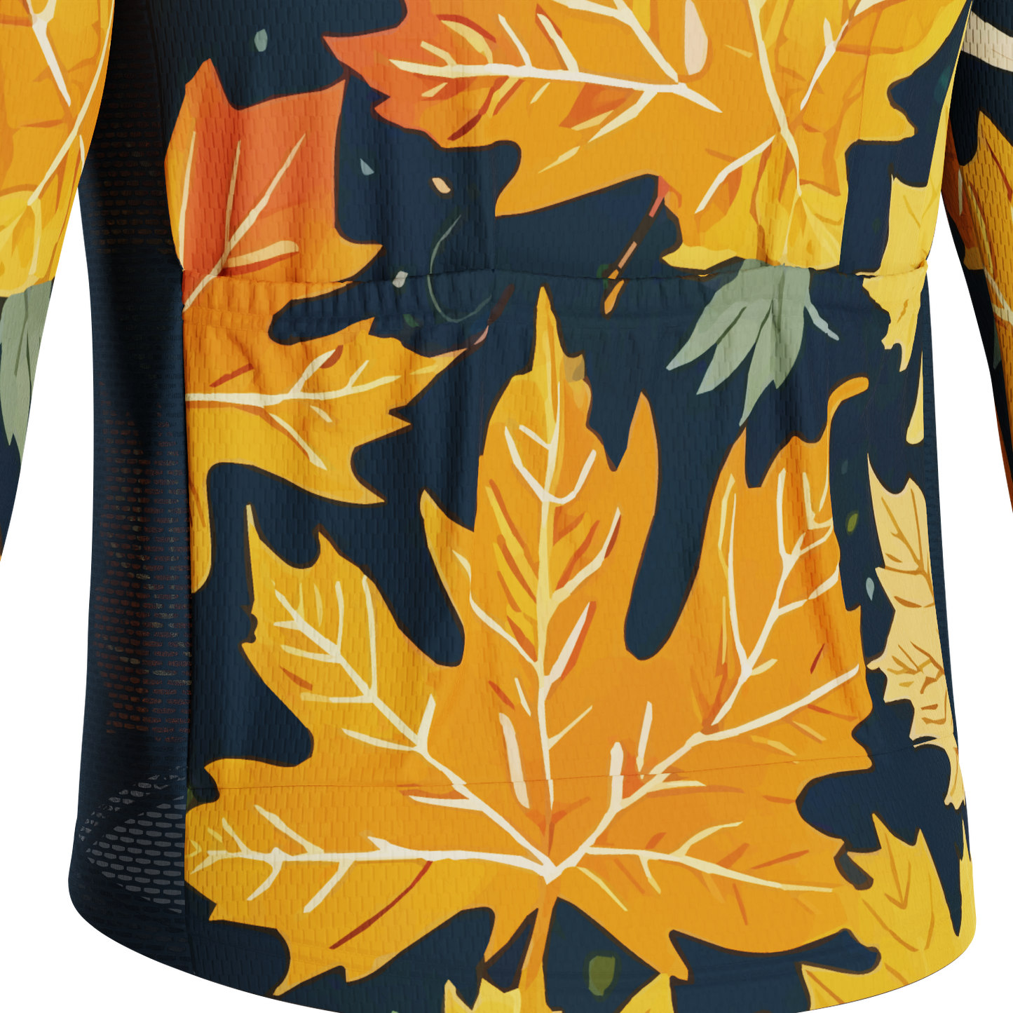 Men's Leaves in the Fall Long Sleeve Cycling Jersey