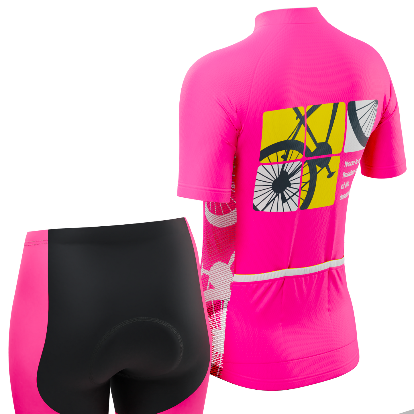 Women's Born To Ride Series 1 2 Piece Cycling Kit