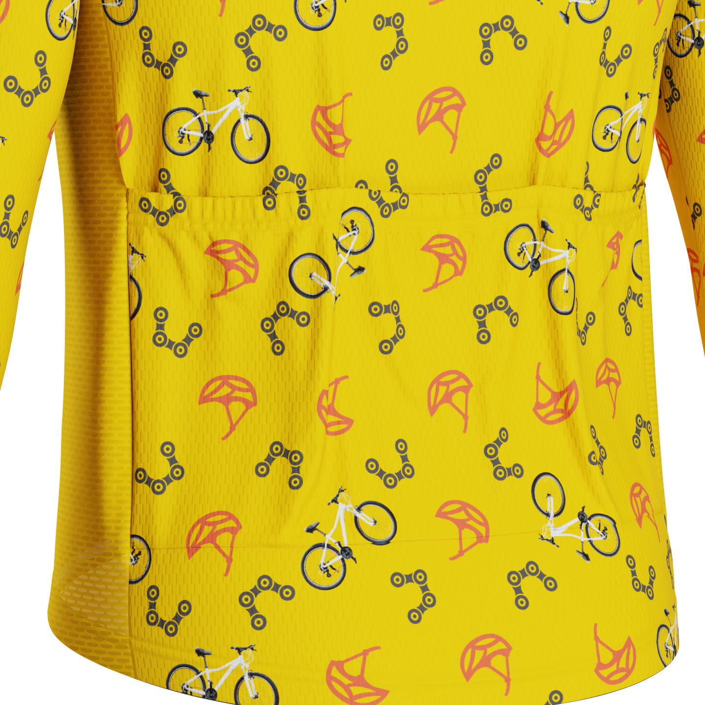 Men's Custom Bike & Helmets Design Personalized Long Sleeve Cycling Jersey