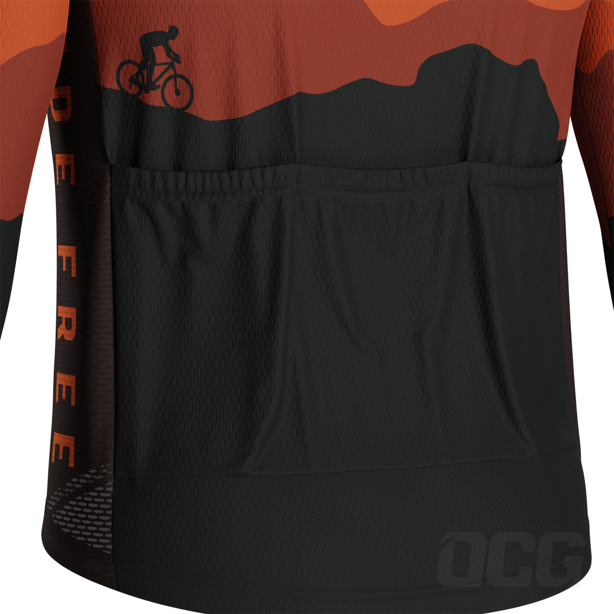 Men's Ride Free Sunset Long Sleeve Cycling Jersey