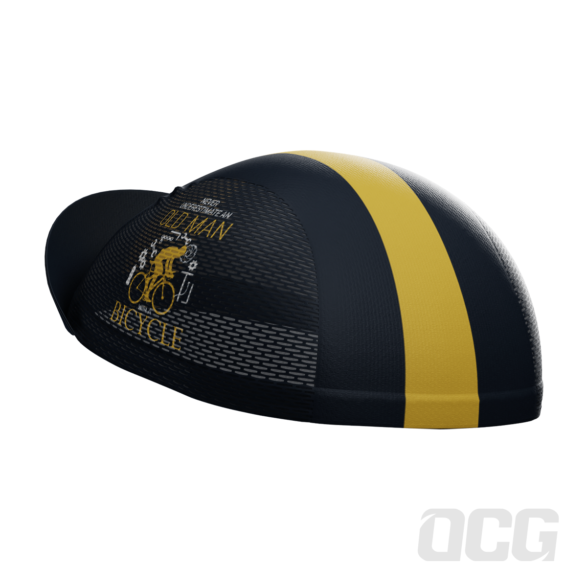 Unisex Never Underestimate an Old Man Quick Dry Cycling Cap